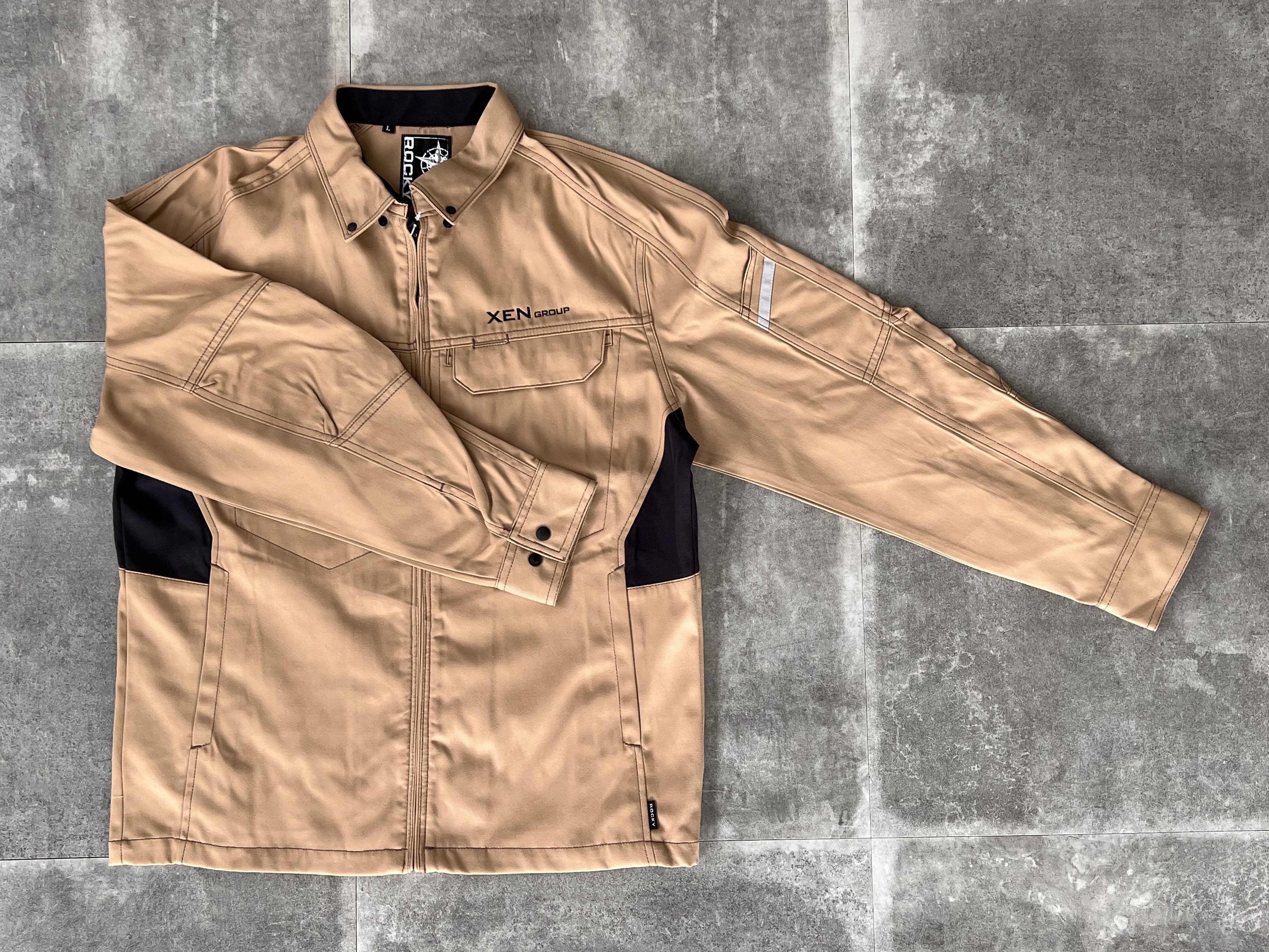 作業着ジャケット(男女共通)【襟ボタンアリ】