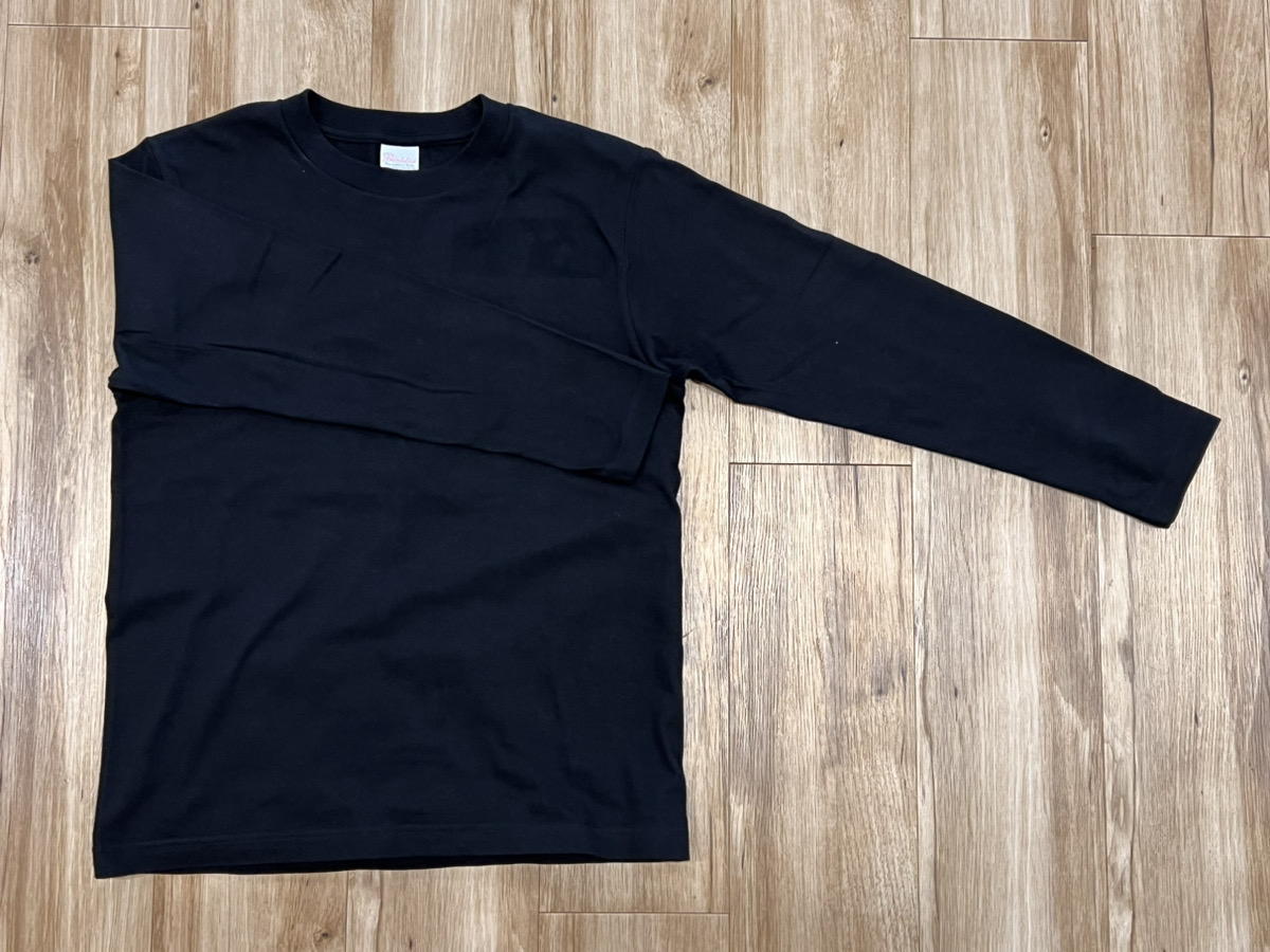 Tシャツ長袖【黒】
